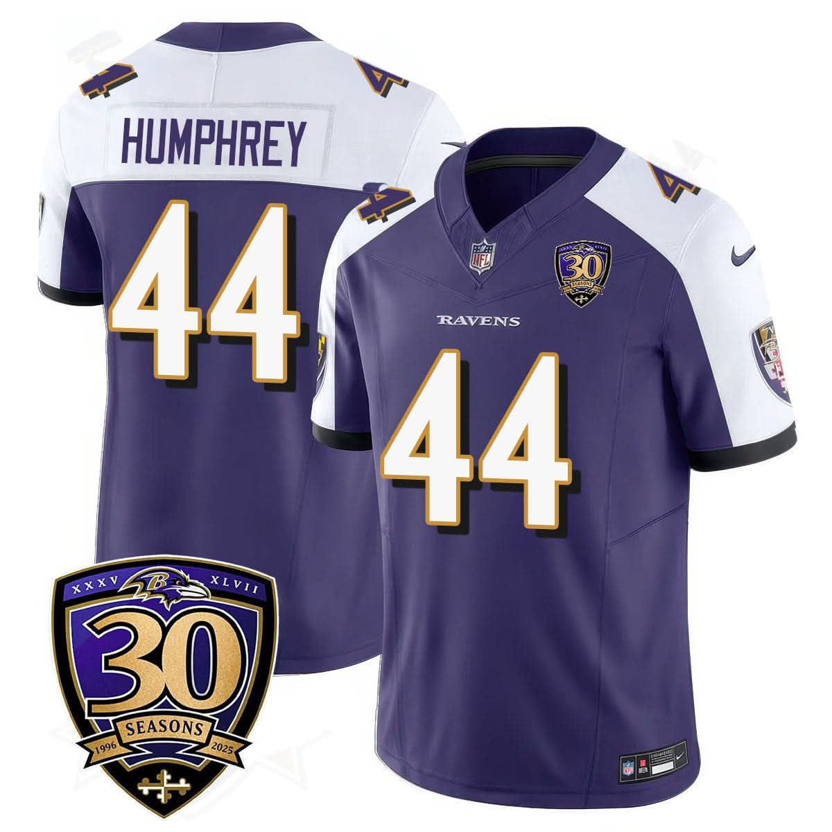 Baltimore Ravens Limited 30th Season Jersey - All Stitched