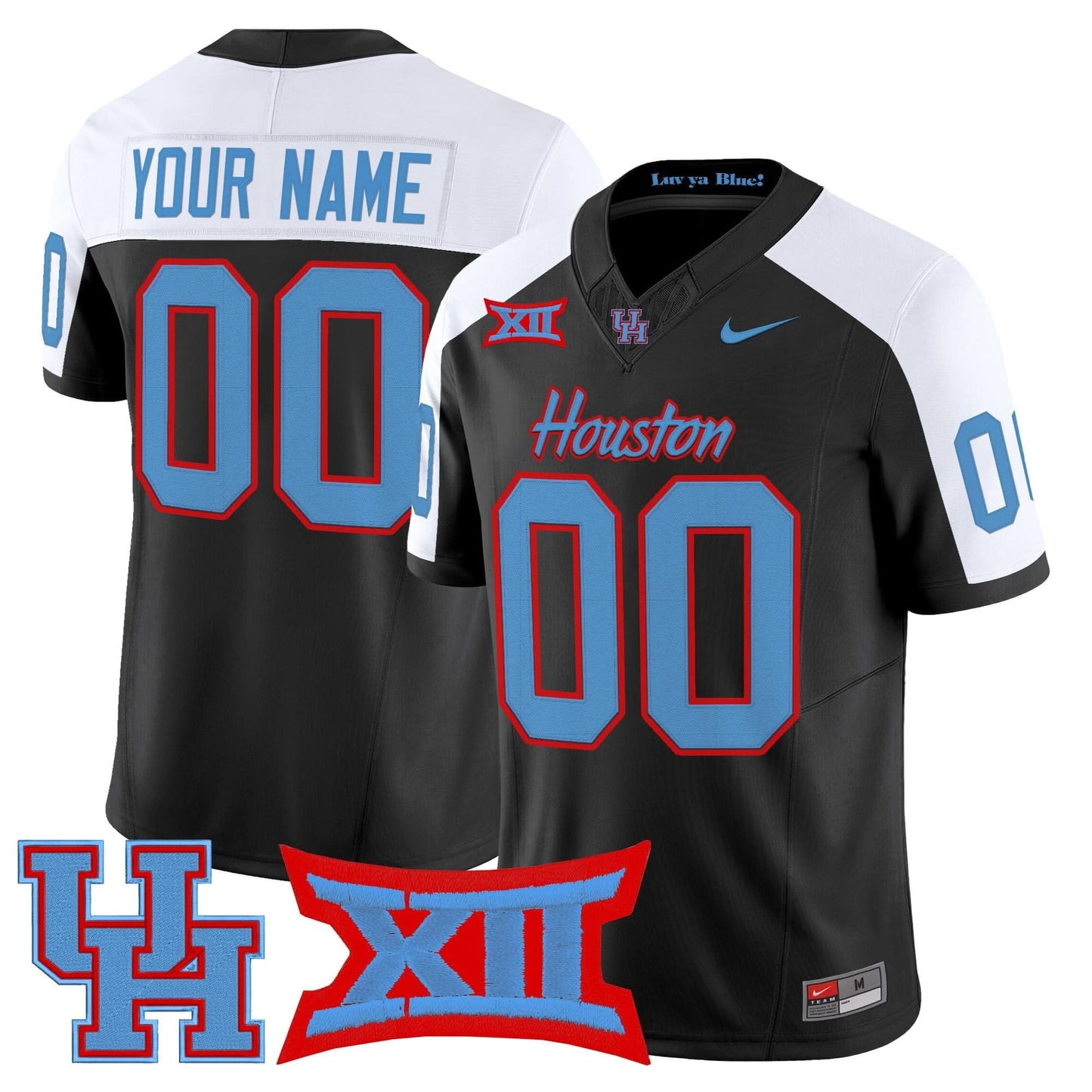 Houston Cougars 2025 Vapor Limited Custom Jersey - All Stitched