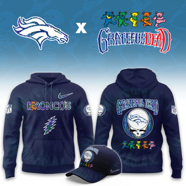 _Denver Broncos Grateful Dead Limited Hoodie