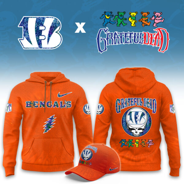 _Cincinnati Bengals Grateful Dead Limited Hoodie