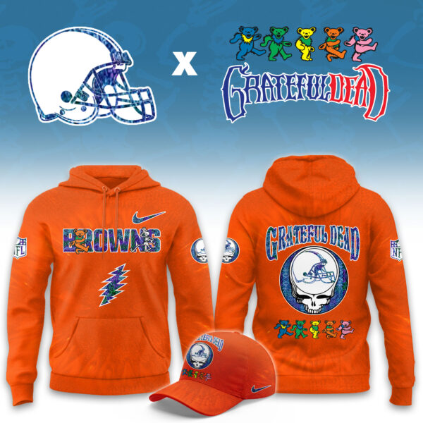_Cleveland Browns Grateful Dead Limited Hoodie