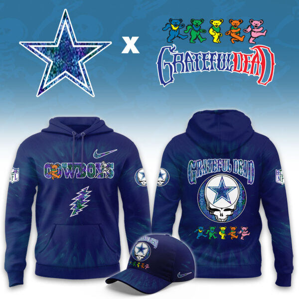 _Dallas Cowboys Grateful Dead Limited Hoodie