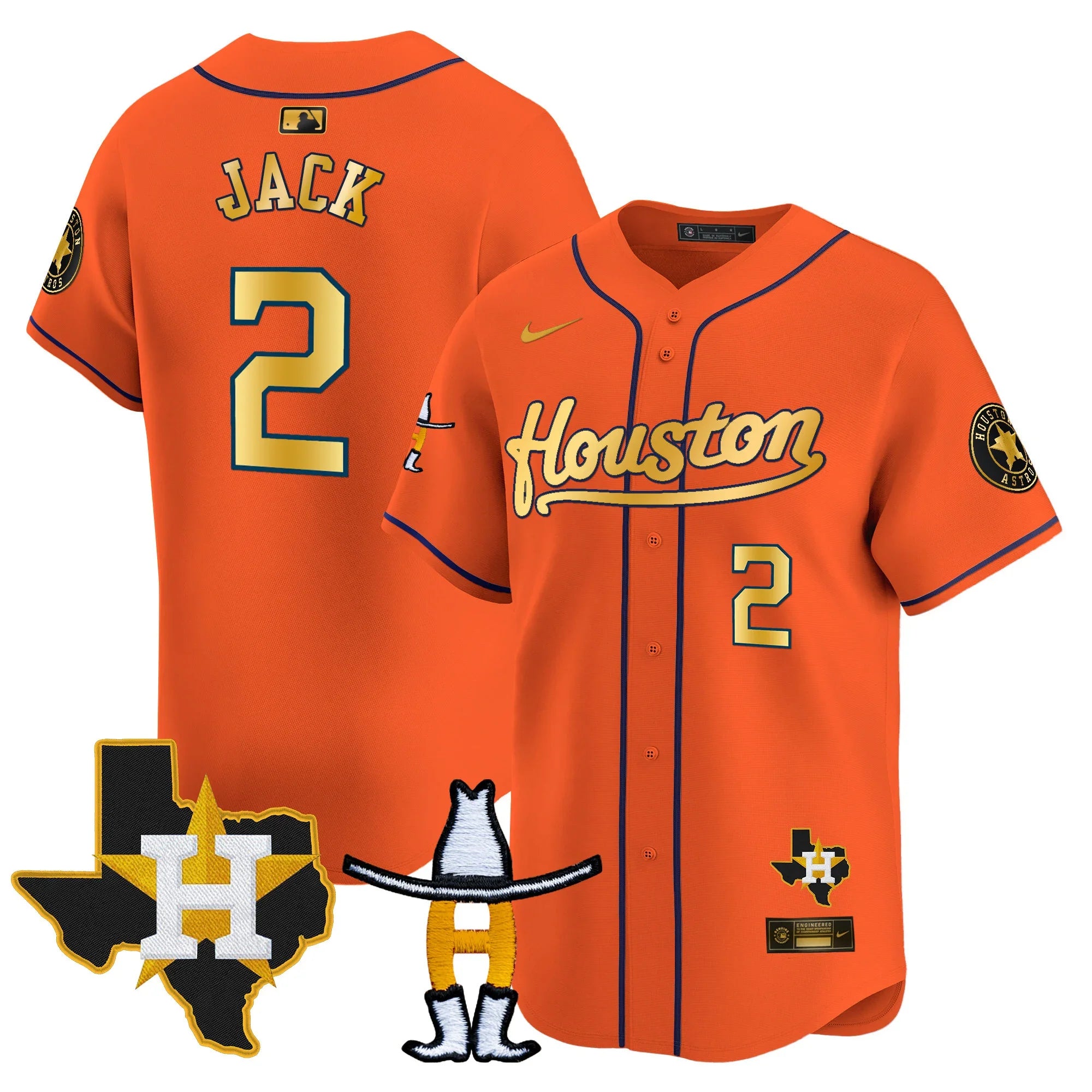 Men's Houston Astros Houston Rodeo Patch Vapor Premier Limited Jersey - All Stitched