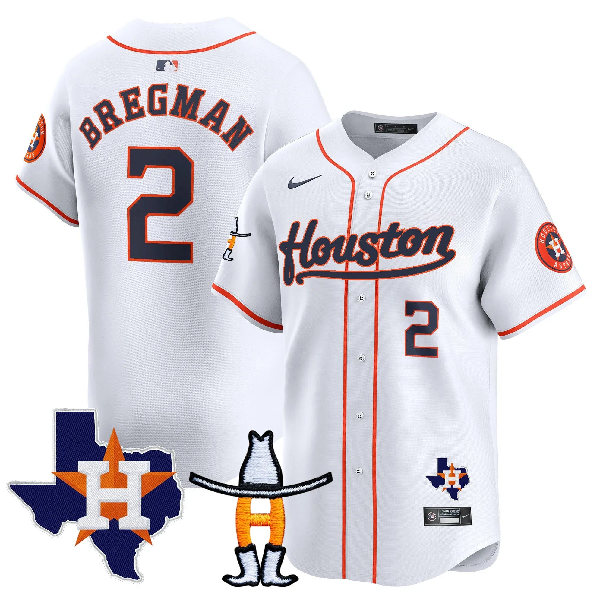 Men's Houston Astros Houston Rodeo Patch Vapor Premier Limited Jersey - All Stitched