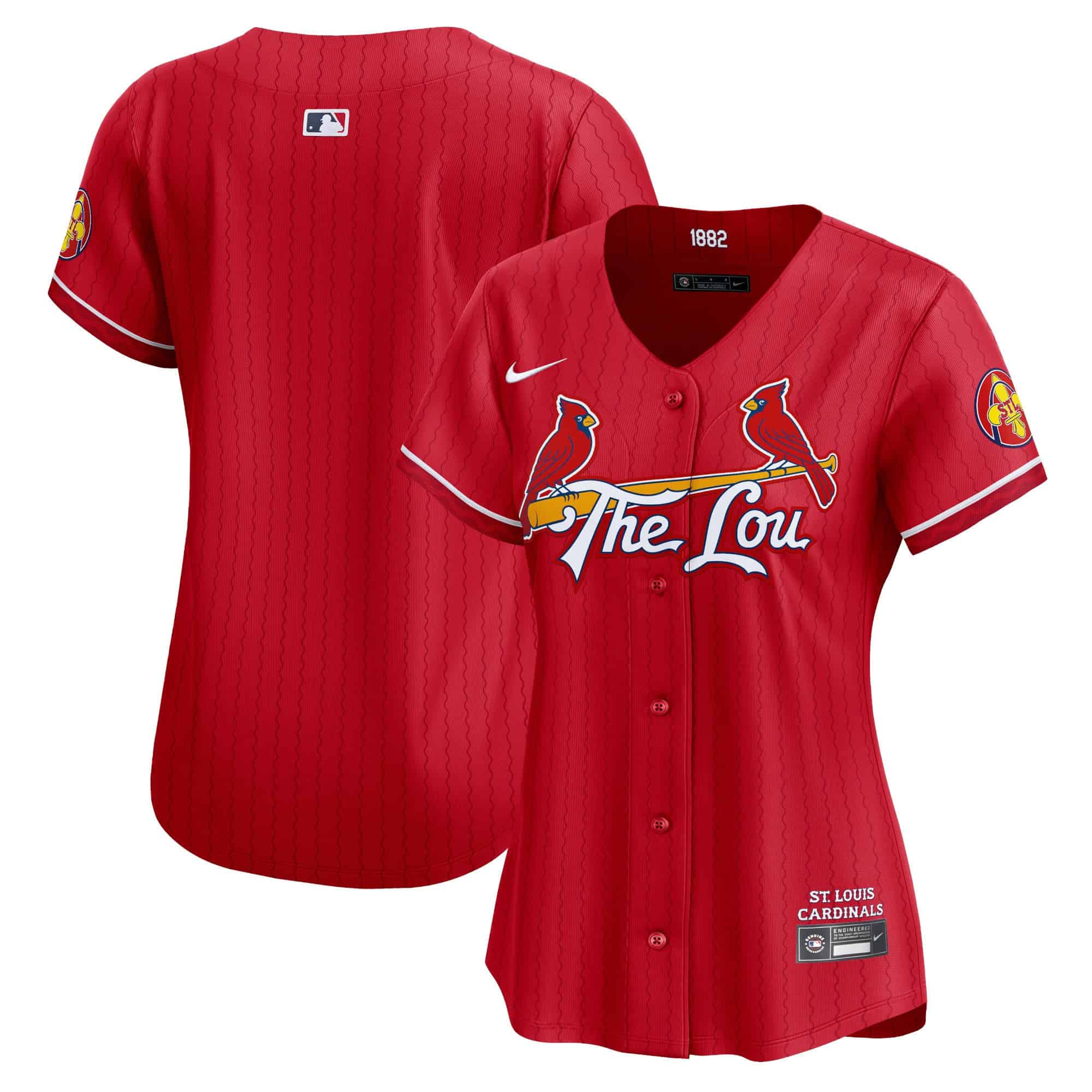 Women's St. Louis Cardinals Red 2024 City Connect Vapor Premier Limited Jersey - All Stitched