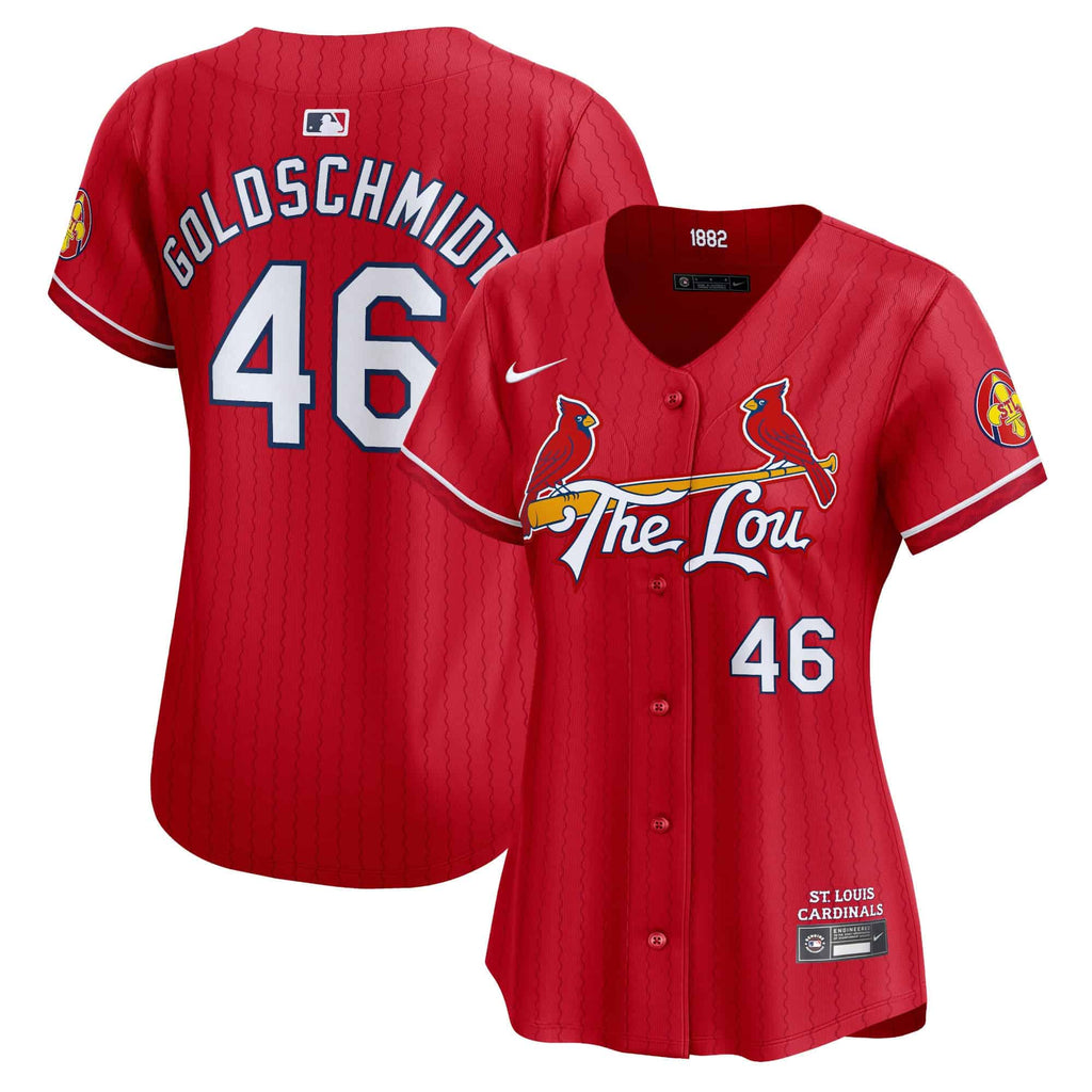 Women's St. Louis Cardinals Red 2024 City Connect Vapor Premier Limited Jersey - All Stitched