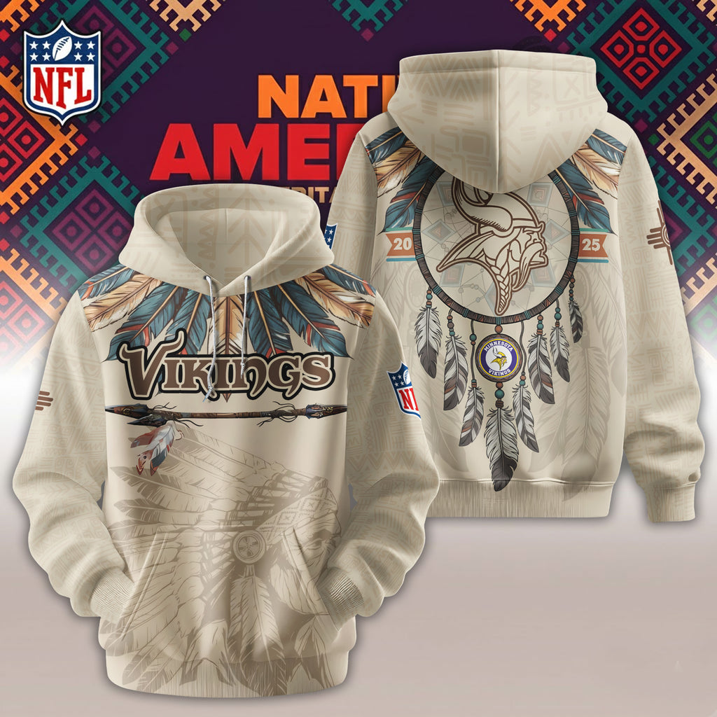 MIN Vikings-Native American Heritage Month Limited Editions Hoodie