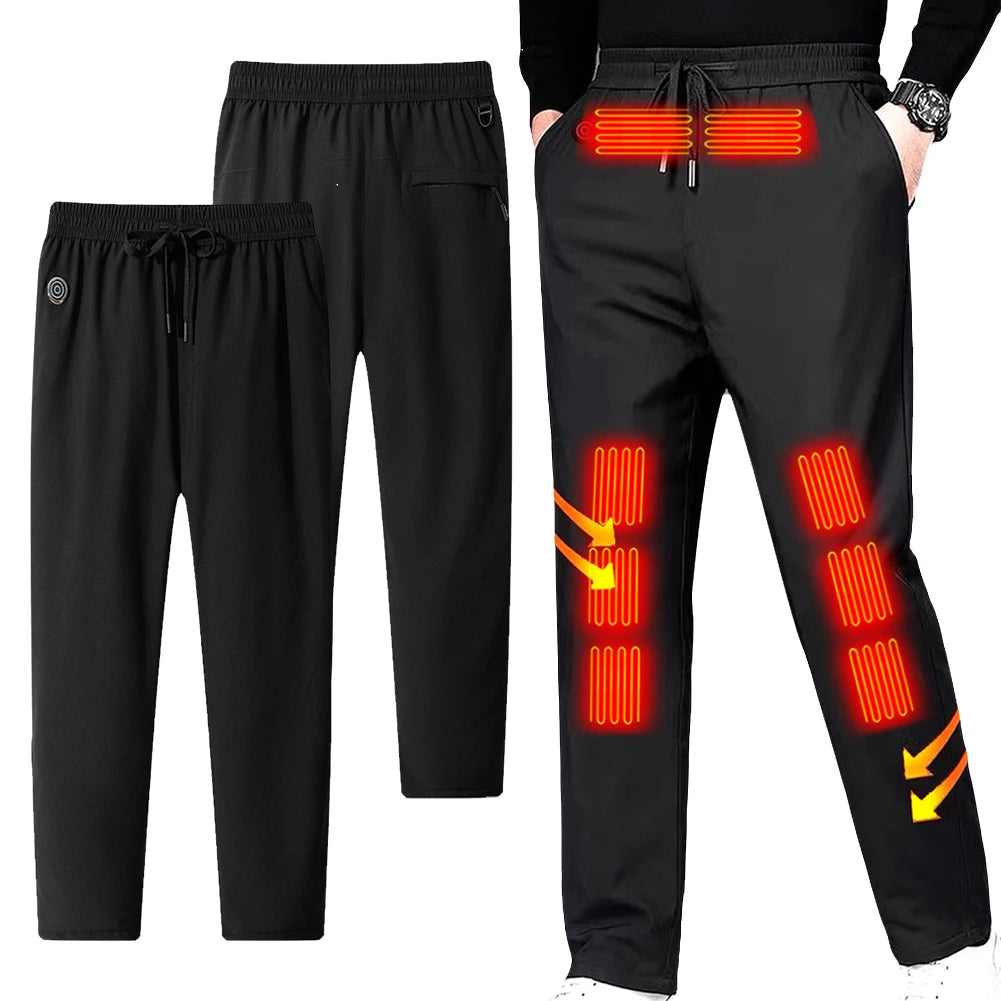 10-Zone Heated Winter Trousers – USB Thermal Sports Motorcycle & Hiking Pants for Men and Women