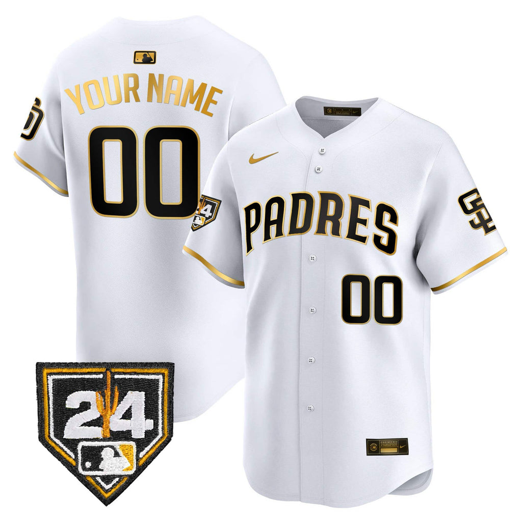 Padres 2024 Spring Training Patch Vapor Premier Limited Custom Jersey - All Stitched