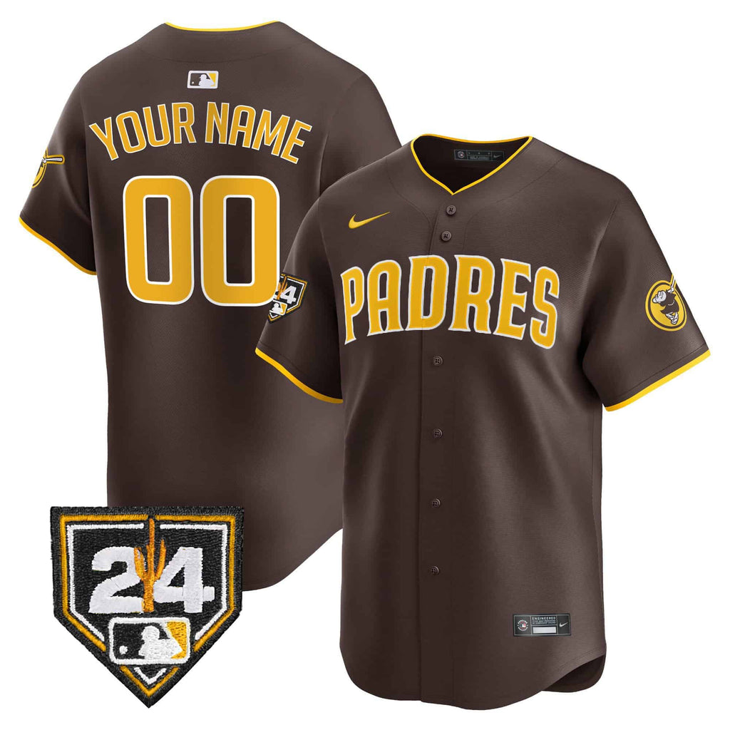 Padres 2024 Spring Training Patch Vapor Premier Limited Custom Jersey - All Stitched