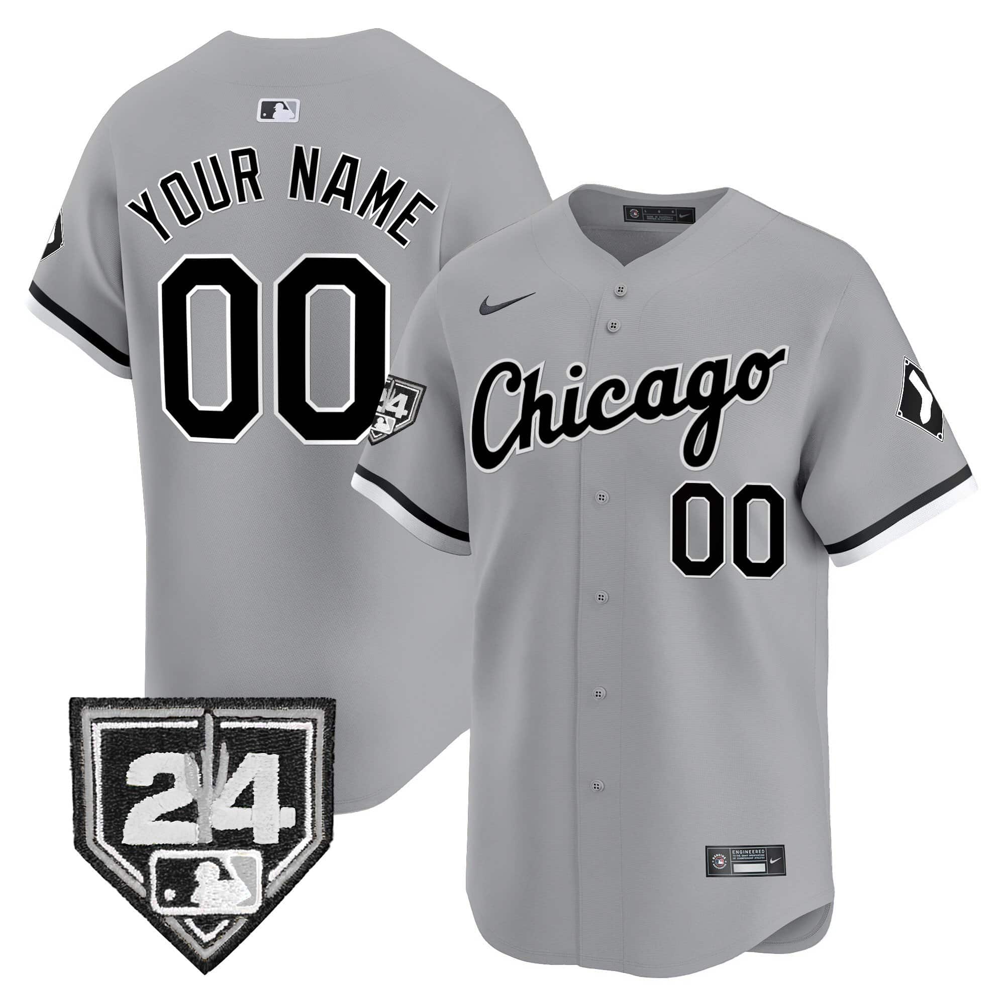 Chicago White Sox 2024 Spring Training Patch Vapor Premier Limited Custom Jersey - All Stitched