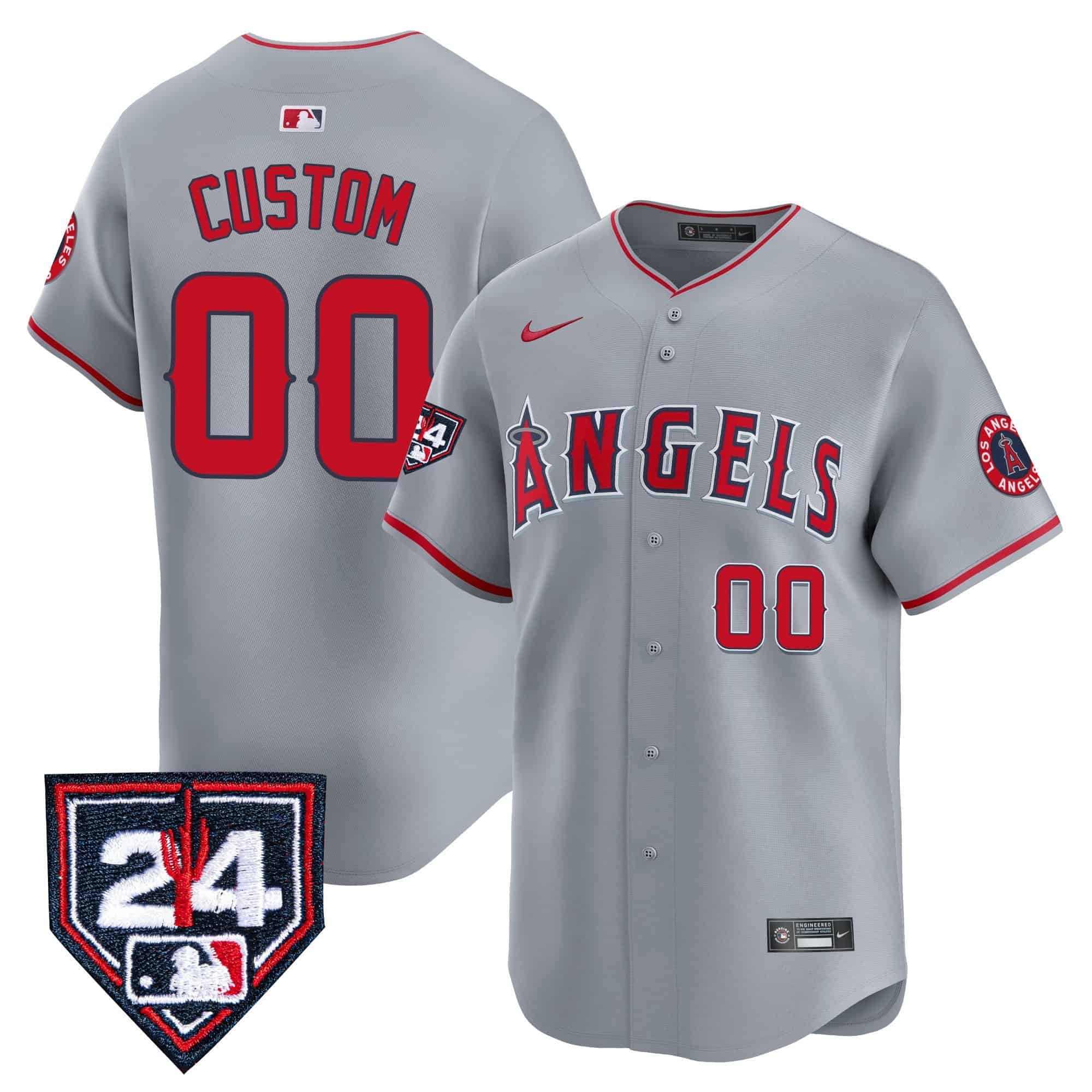 Los Angeles Angels 2024 Spring Training Patch Vapor Premier Limited Custom Jersey - All Stitched