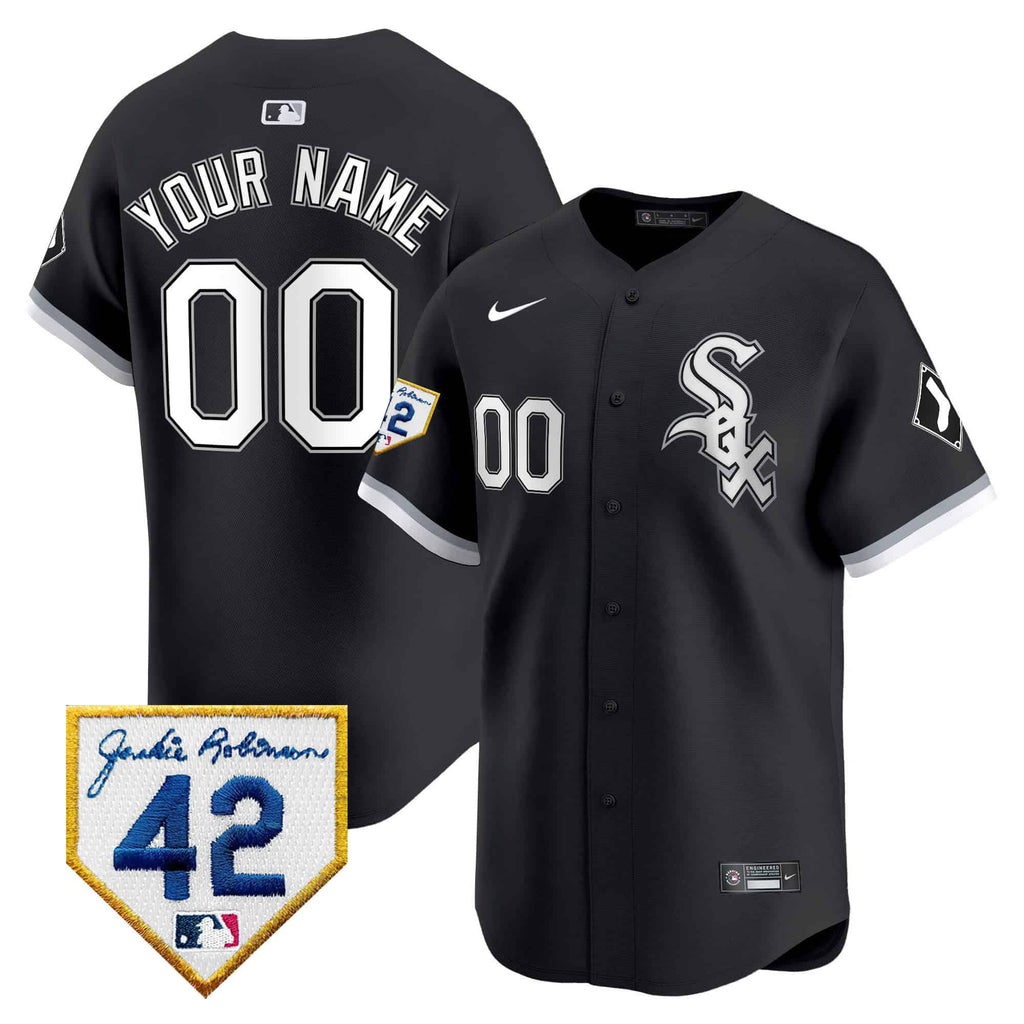 Chicago White Sox 2024 Jackie Robinson Patch Vapor Premier Limited Custom Jersey - All Stitched