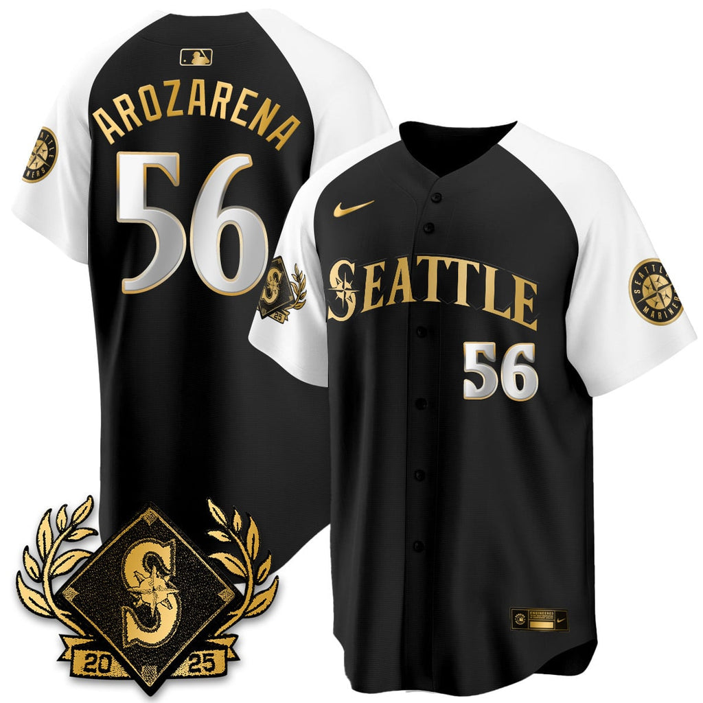 Seattle Mariners 2025 Series Gold Jersey - All Stitched
