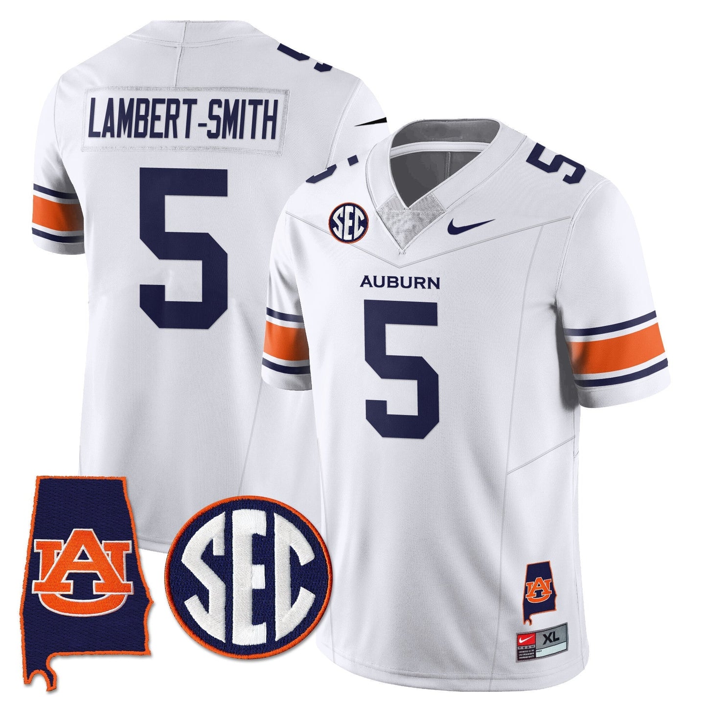 Auburn Tigers Alabama Patch Vapor Limited Jersey - All Stitched