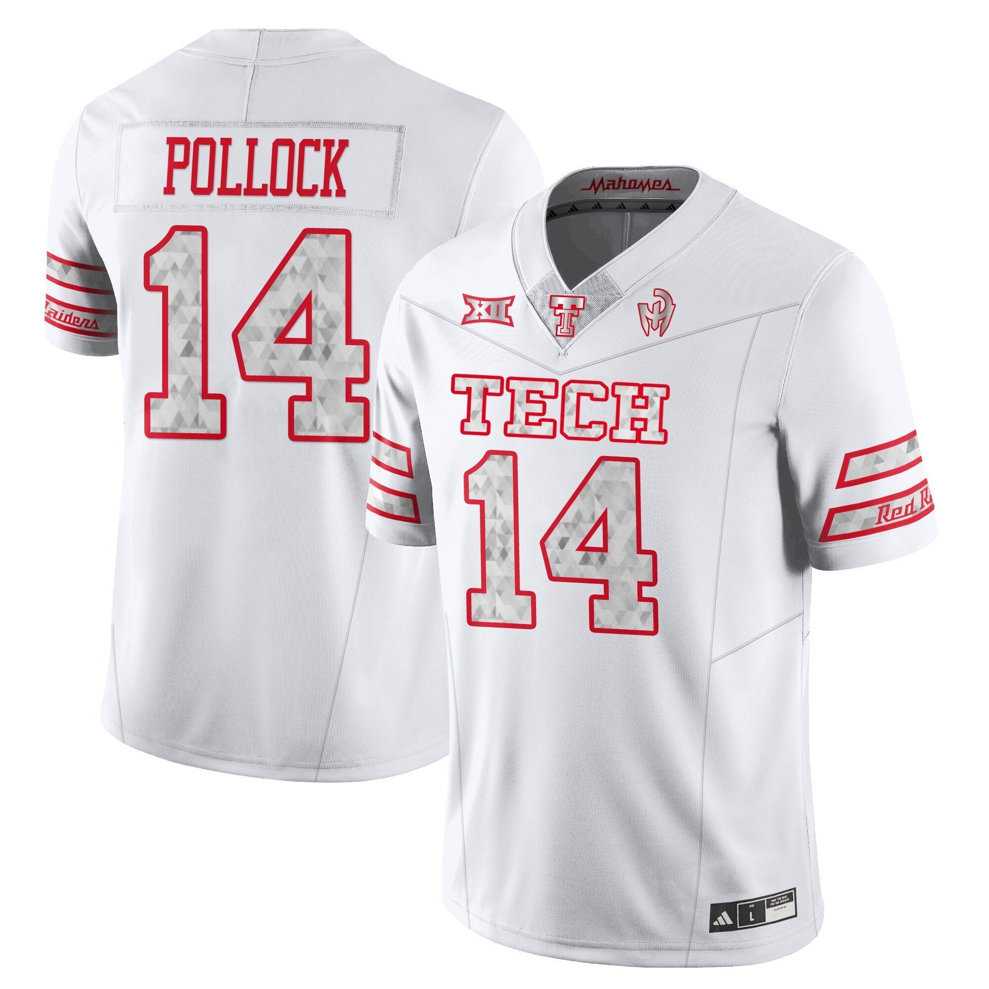 Texas Tech Football â€œGalvanICEDâ€ Jersey - All Stitched