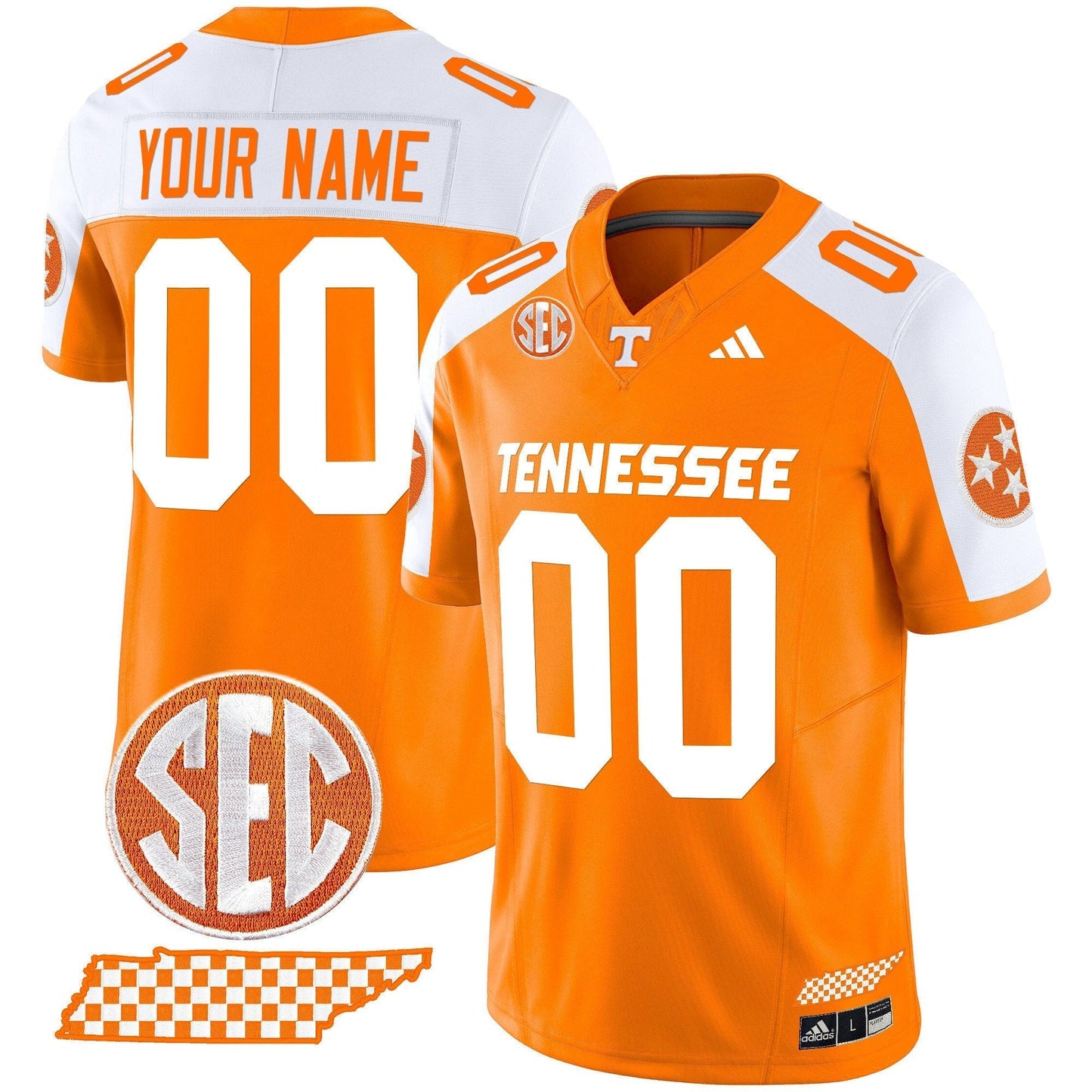 Tennessee Volunteers 'Rebrand 2026' Checkerboard Vapor Limited Custom Jersey - All Stitched