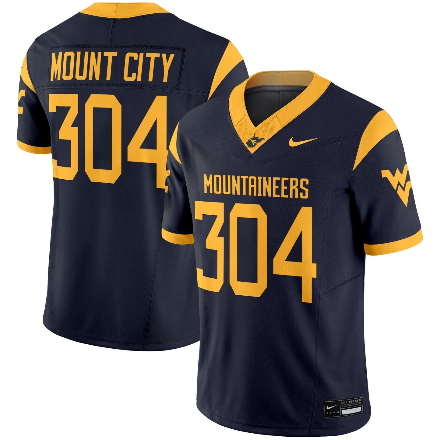 West Virginia Mountaineers 2025 Vapor Limited Jersey - All Stitched