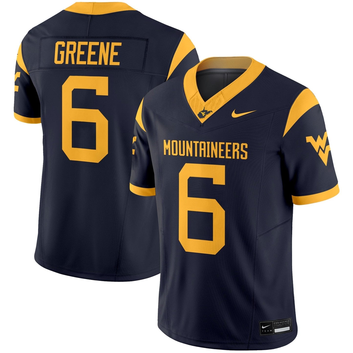 West Virginia Mountaineers 2025 Vapor Limited Jersey - All Stitched