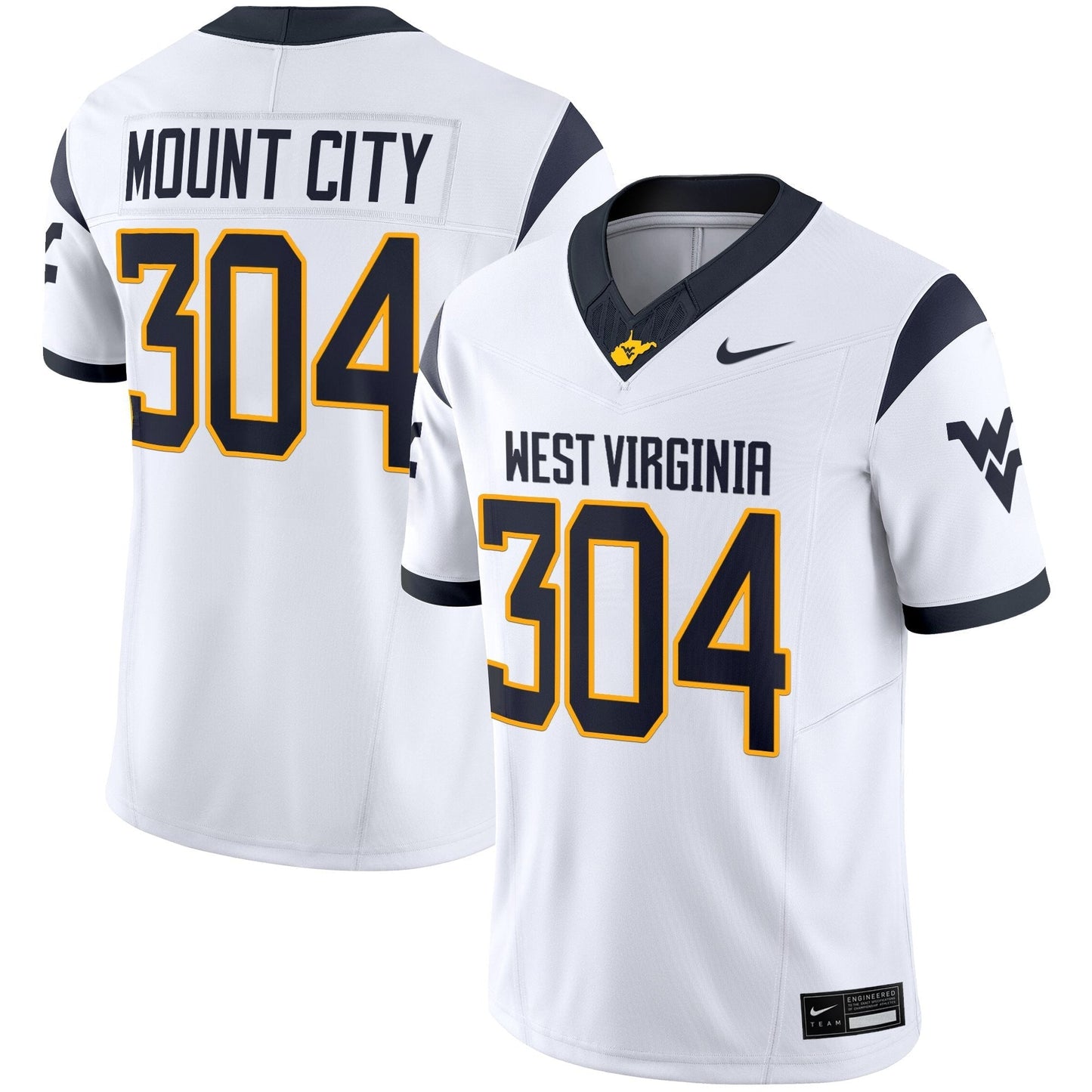 West Virginia Mountaineers 2025 Vapor Limited Jersey - All Stitched