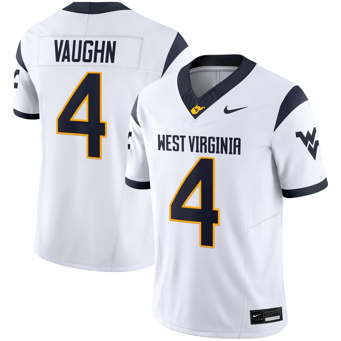 West Virginia Mountaineers 2025 Vapor Limited Jersey - All Stitched