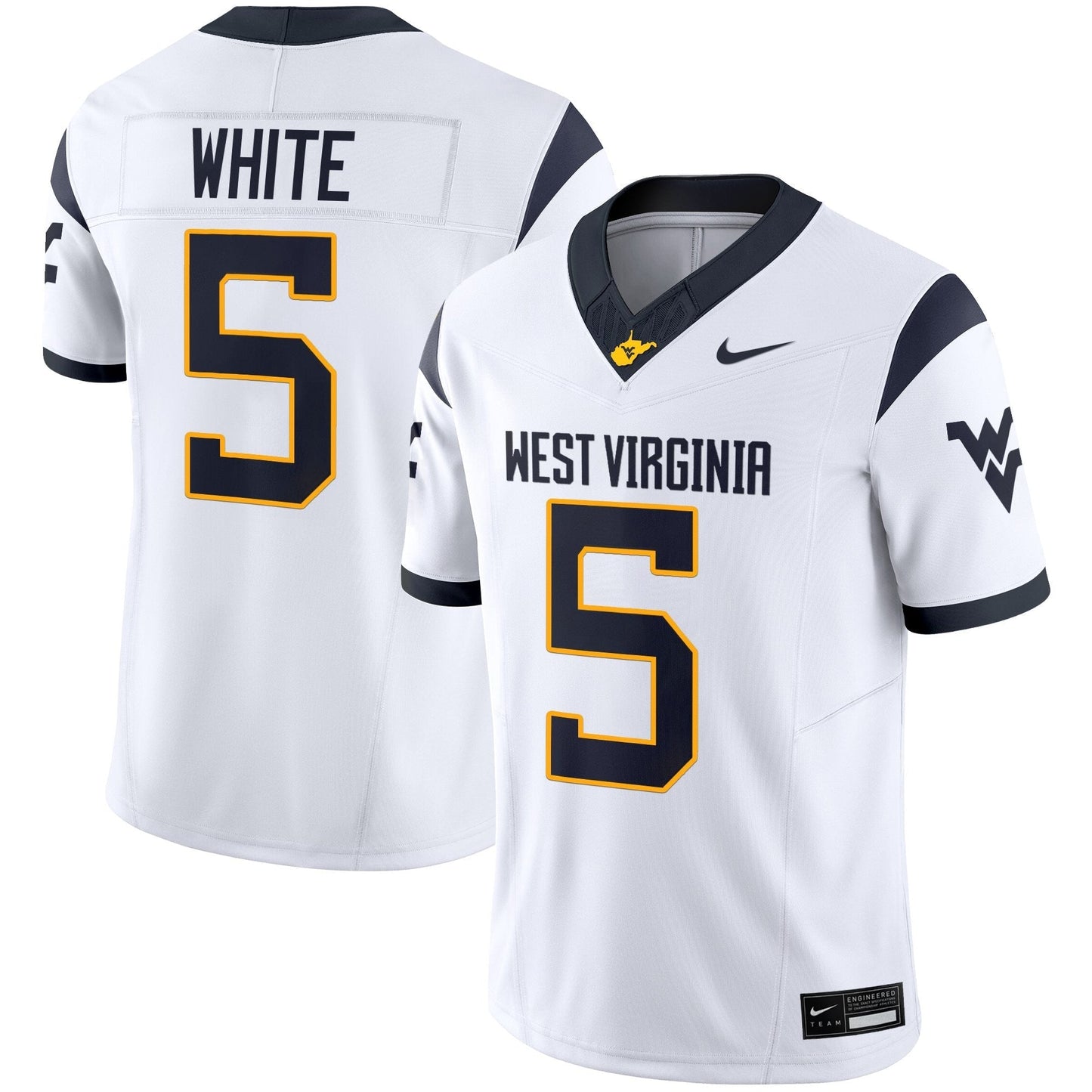 West Virginia Mountaineers 2025 Vapor Limited Jersey - All Stitched