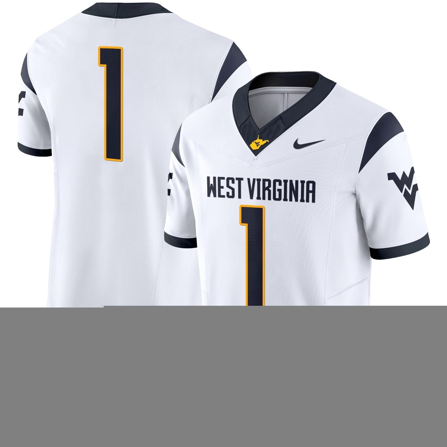 West Virginia Mountaineers 2025 Vapor Limited Jersey - All Stitched