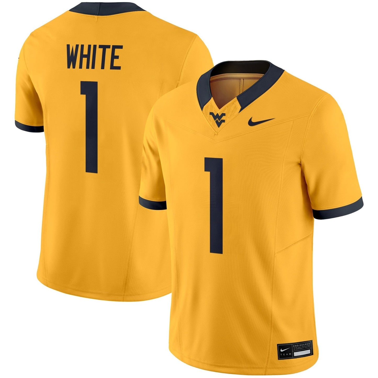 West Virginia Mountaineers 2025 Vapor Limited Jersey - All Stitched