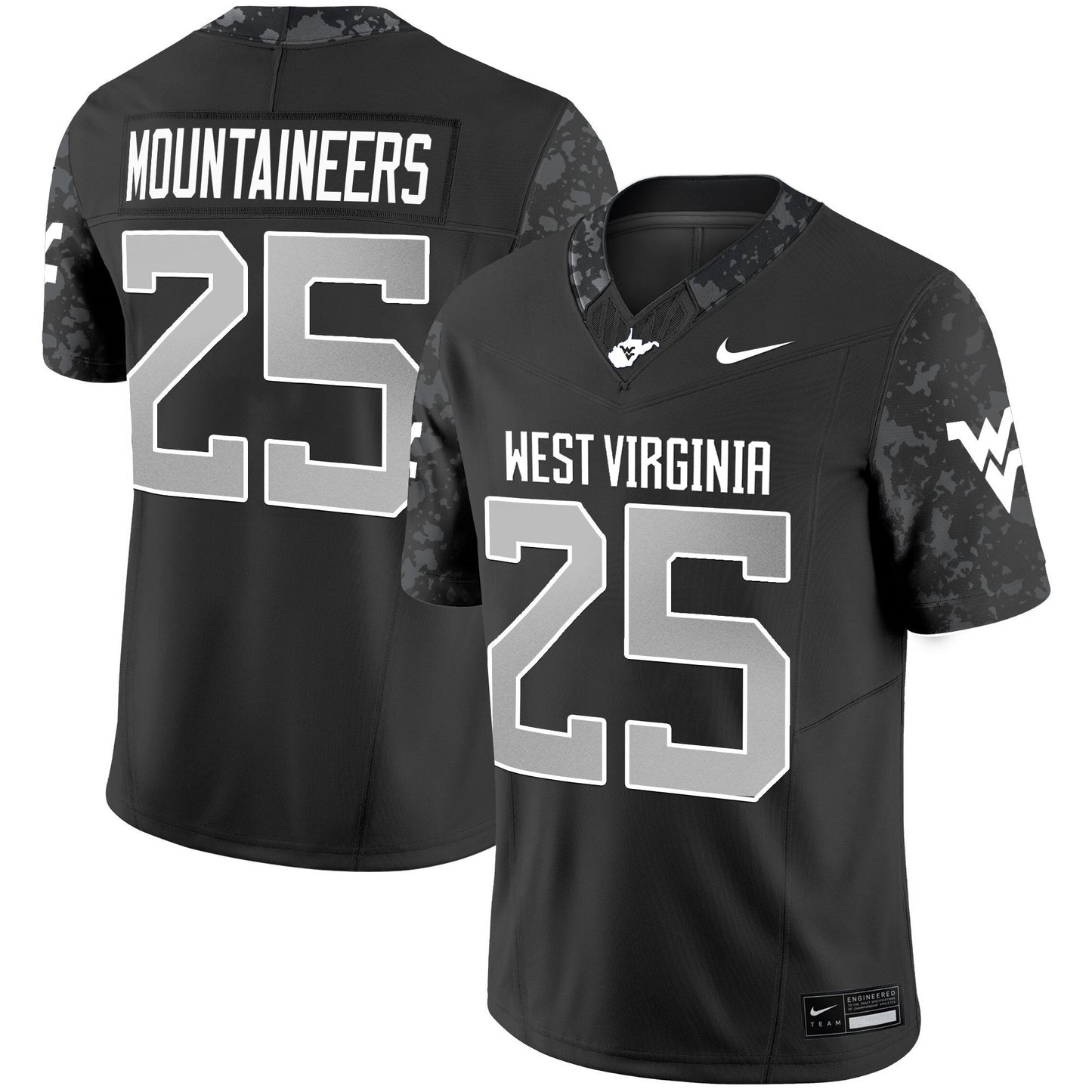 West Virginia Mountaineers 2025 Vapor Limited Jersey - All Stitched