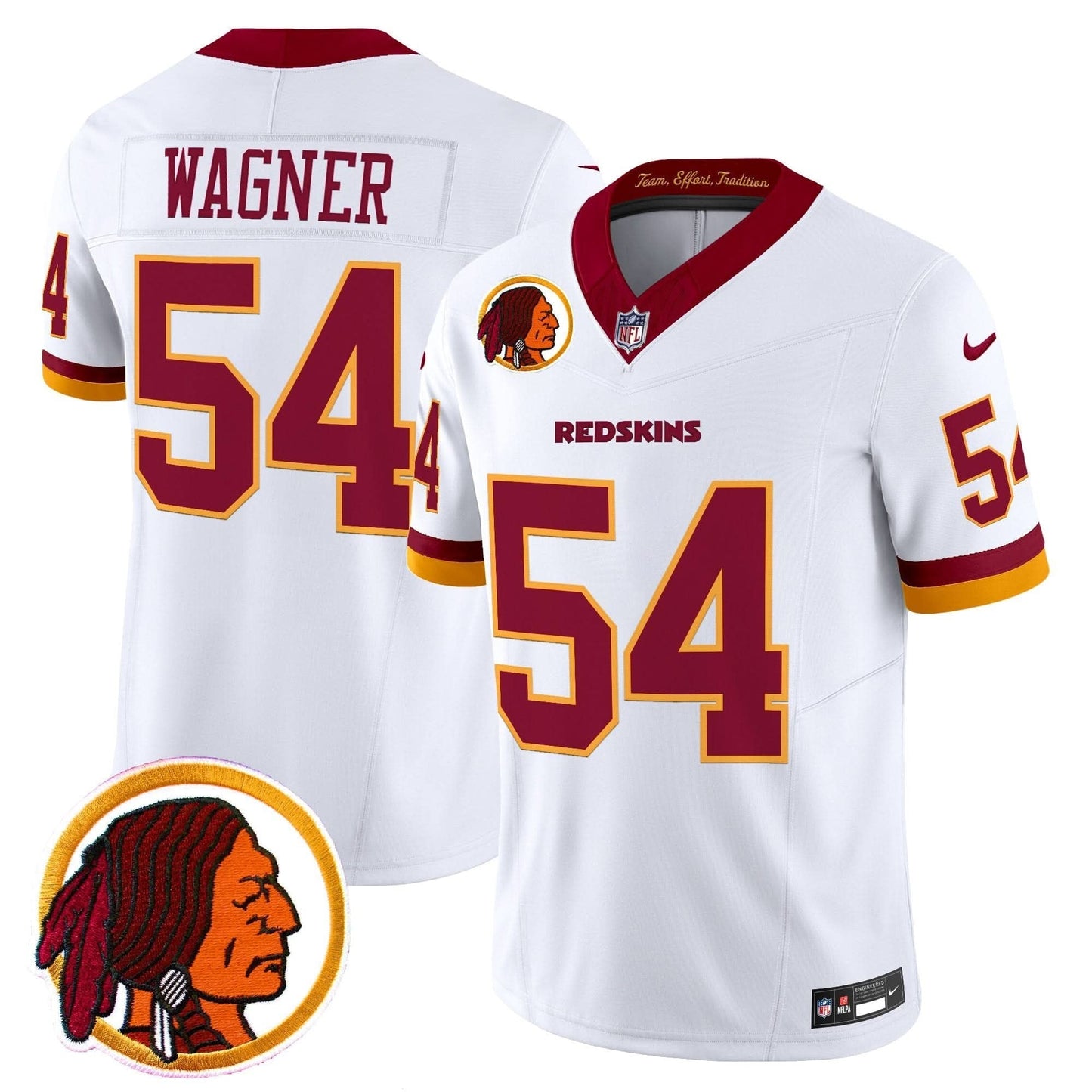 Washington Redskins Throwback Vapor Limited Jersey V2 - All Stitched
