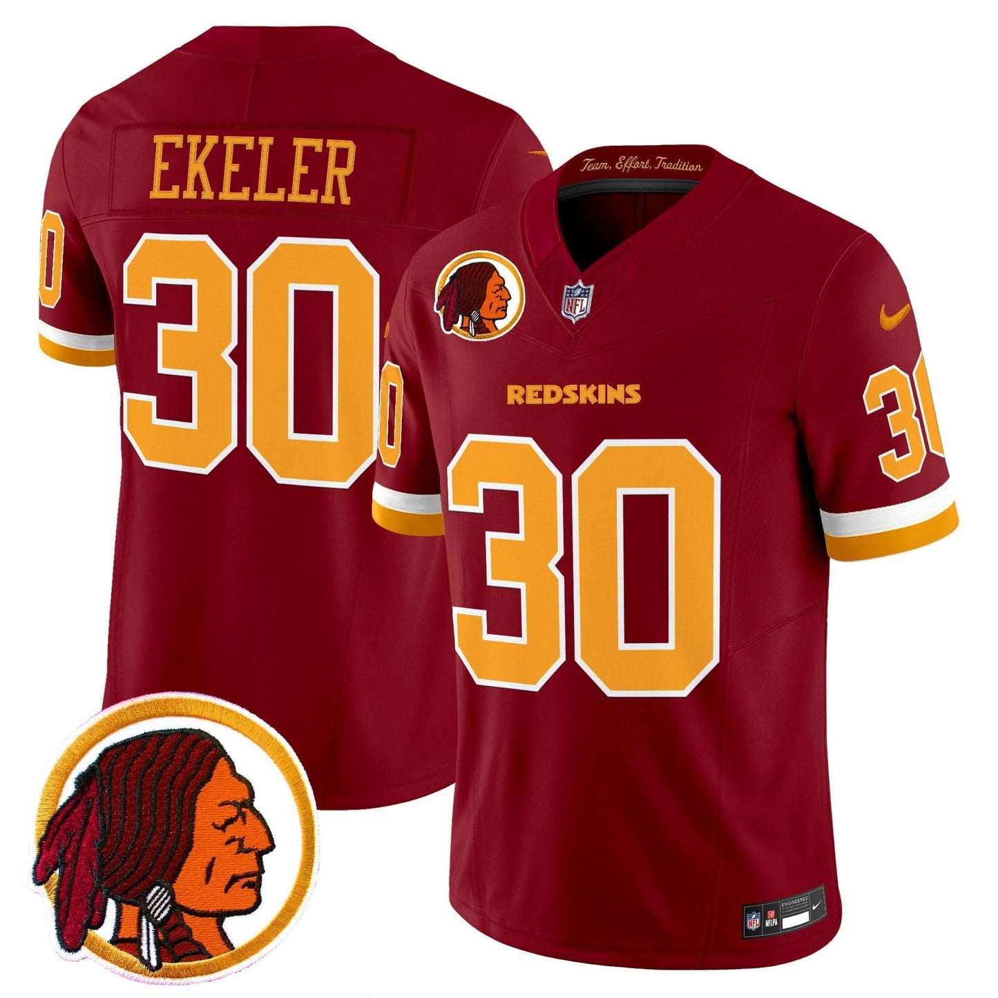 Washington Redskins Throwback Vapor Limited Jersey V2 - All Stitched