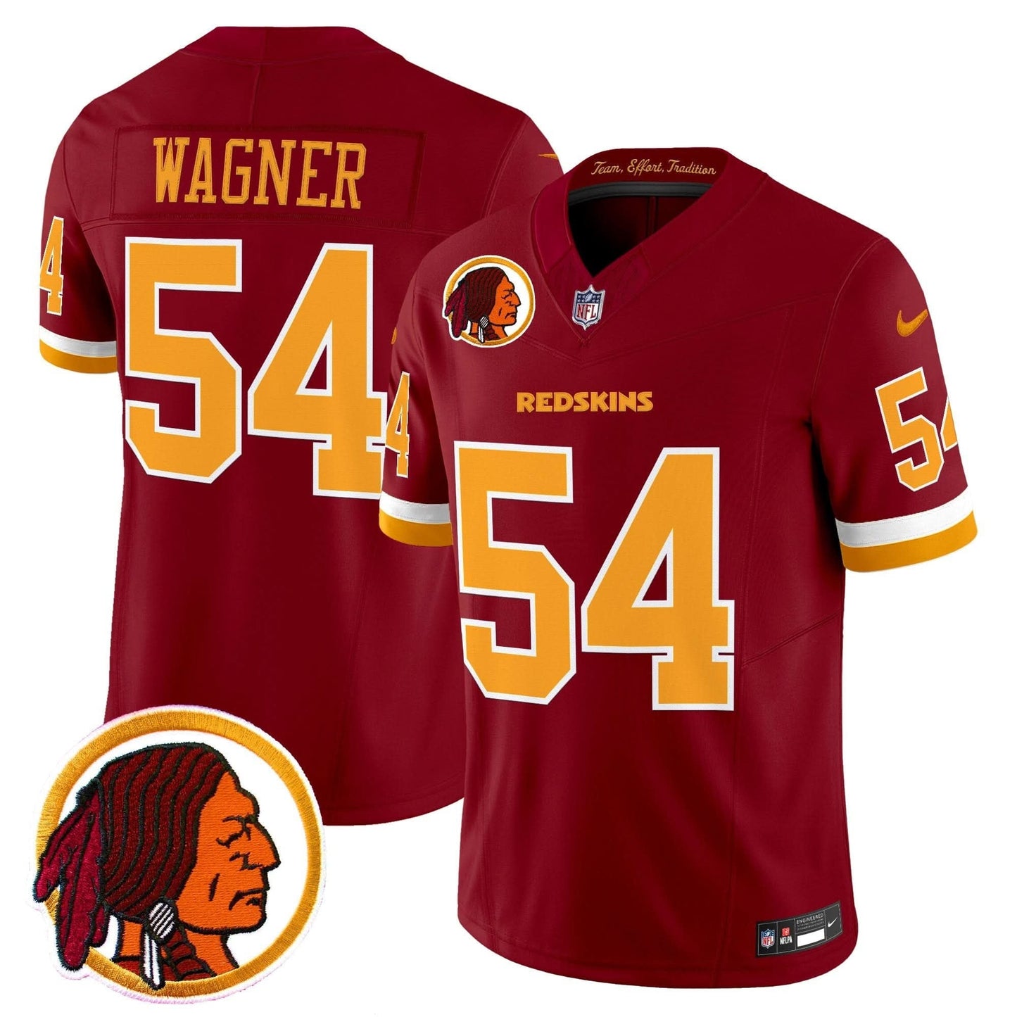 Washington Redskins Throwback Vapor Limited Jersey V2 - All Stitched