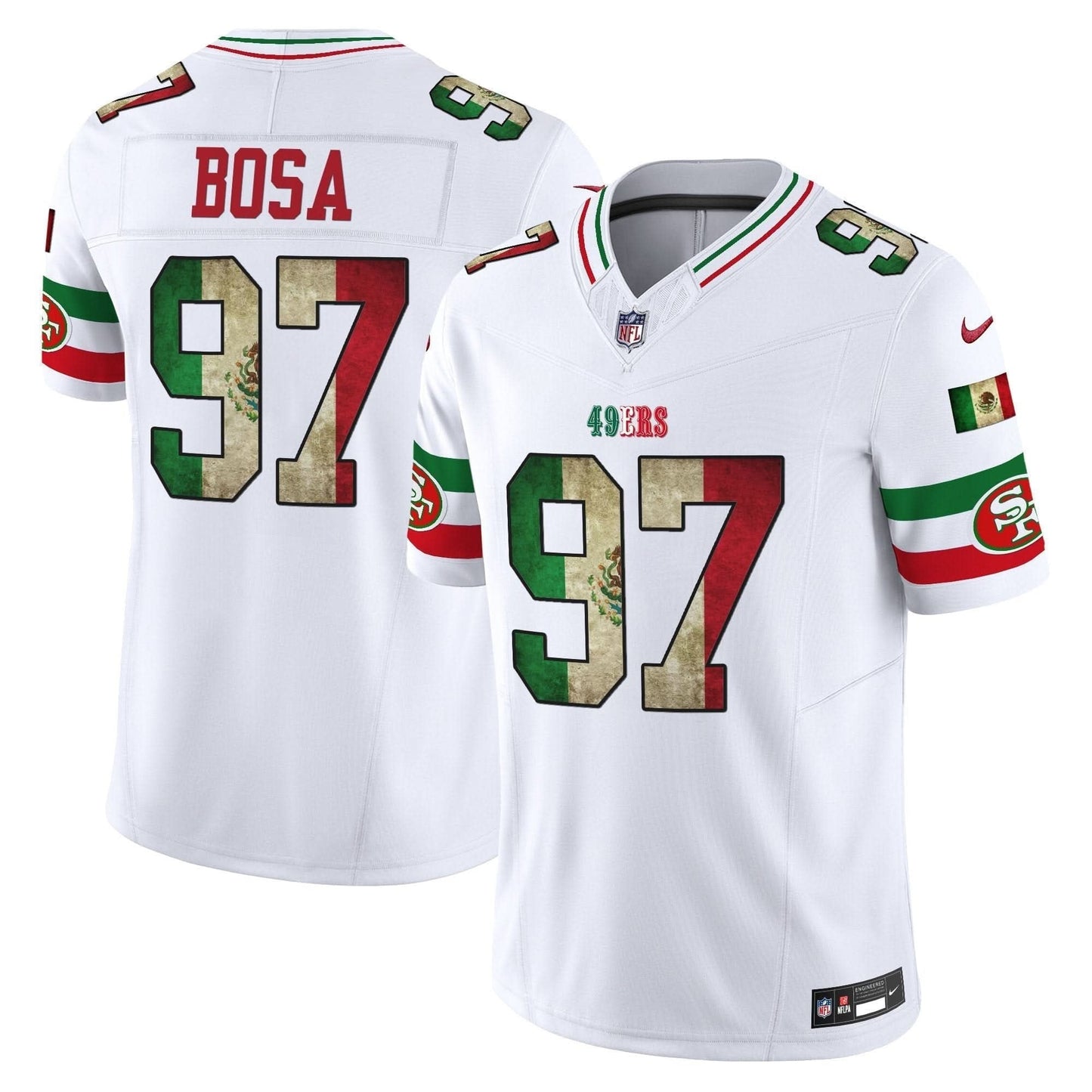 49ers Mexico Vapor Limited Jersey V4 - All Stitched