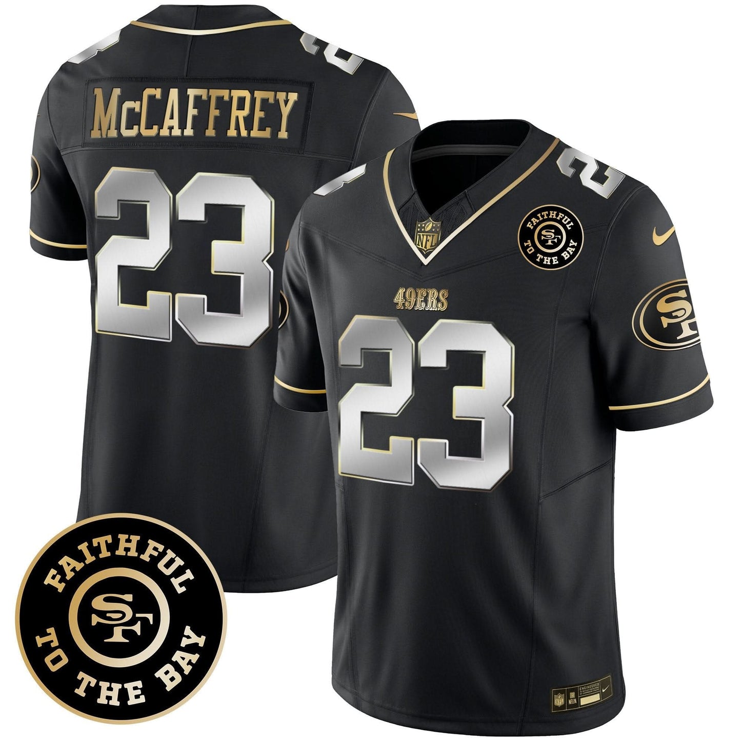 49ers Faithful To The Bay Patch Vapor Limited Jersey V6 - All Stitched