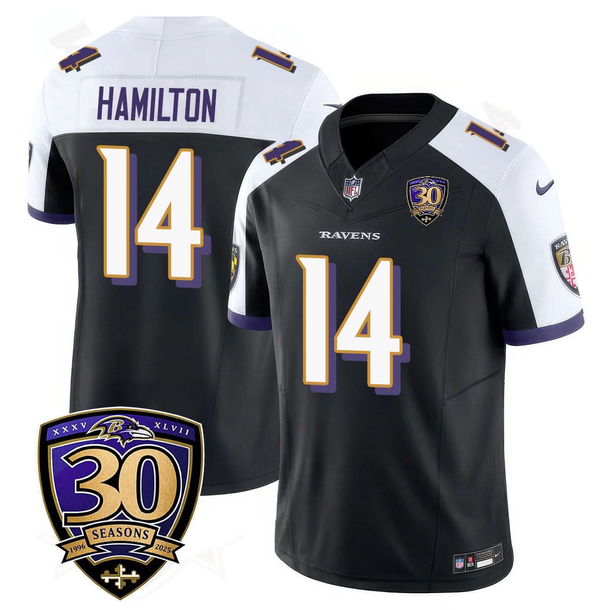 Baltimore Ravens Limited 30th Season Jersey - All Stitched
