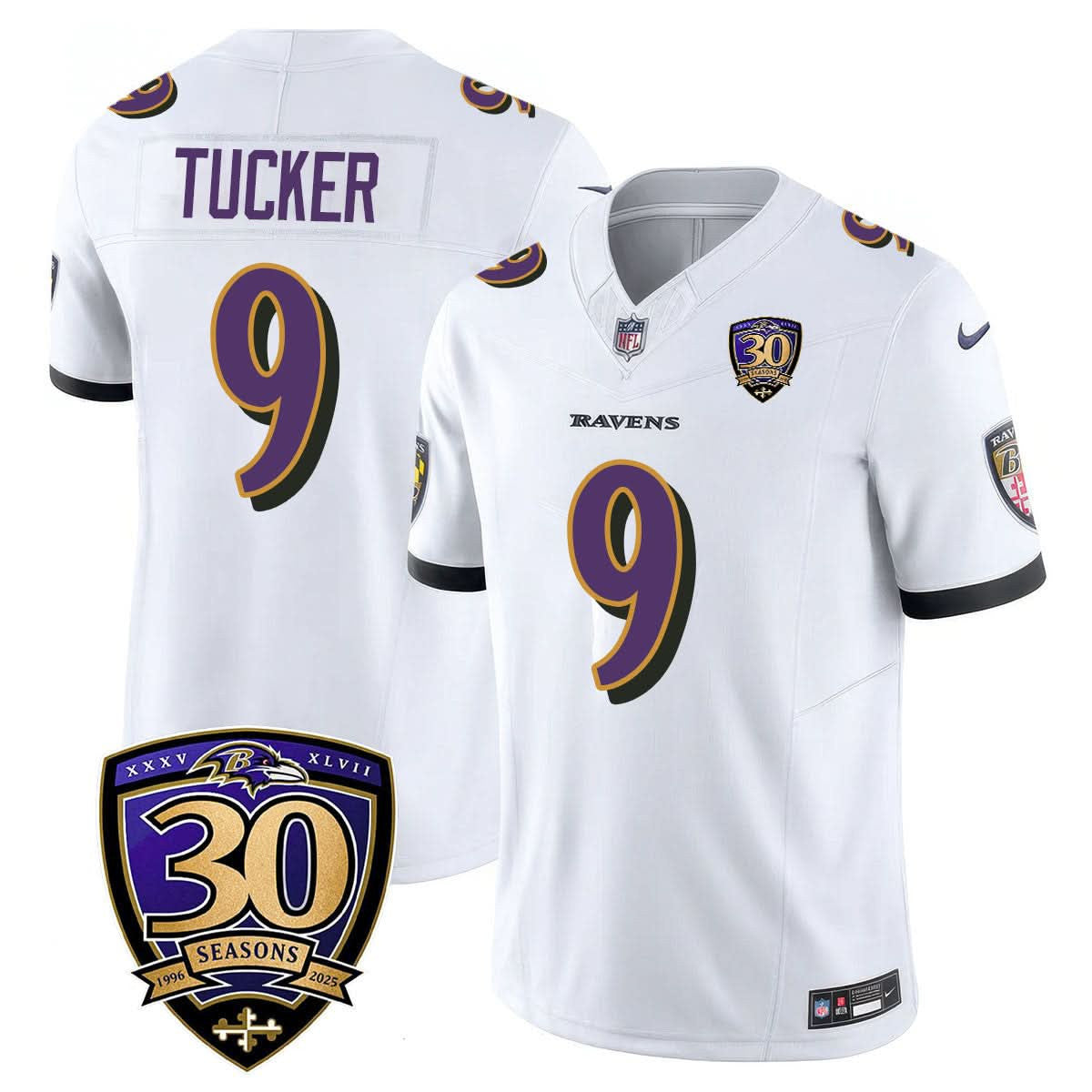 Baltimore Ravens Limited 30th Season Jersey - All Stitched