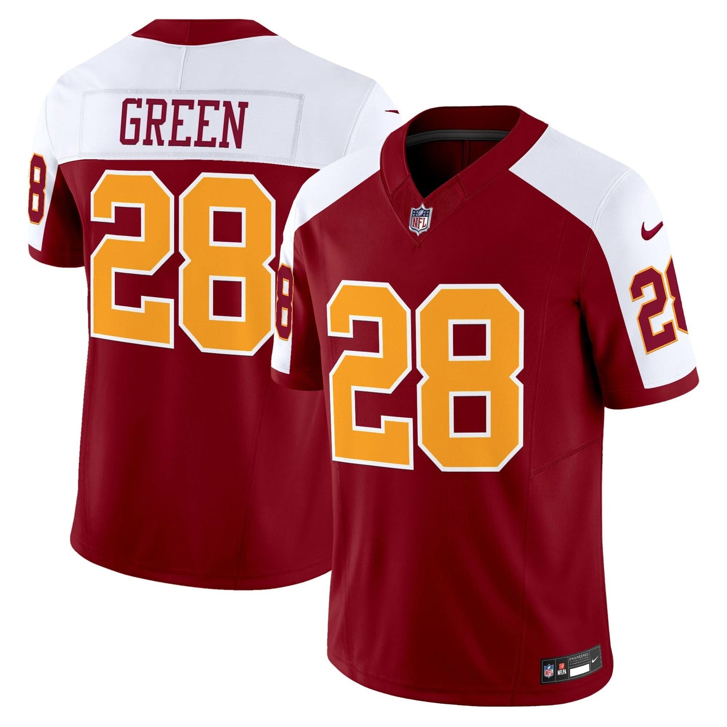 Washington Redskins Throwback Vapor Limited Jersey - All Stitched