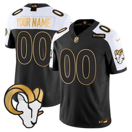 Los Angeles Rams 2024 Gold Vapor Limited Custom Jersey - All Stitched