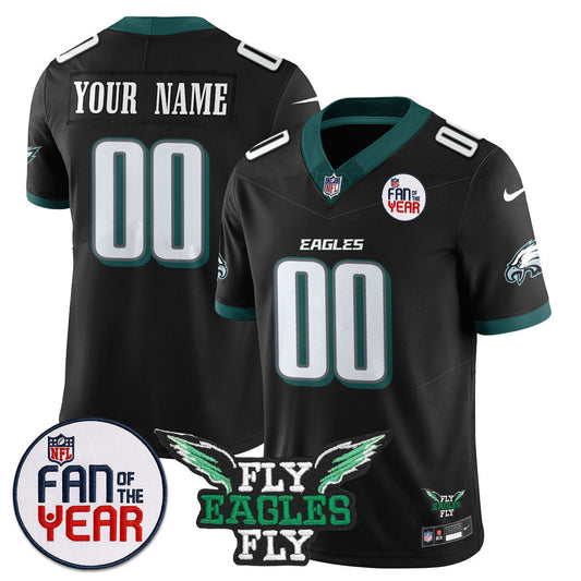 Custom Philadelphia Eagles "Fan Of The Year" Jersey - All Stitched