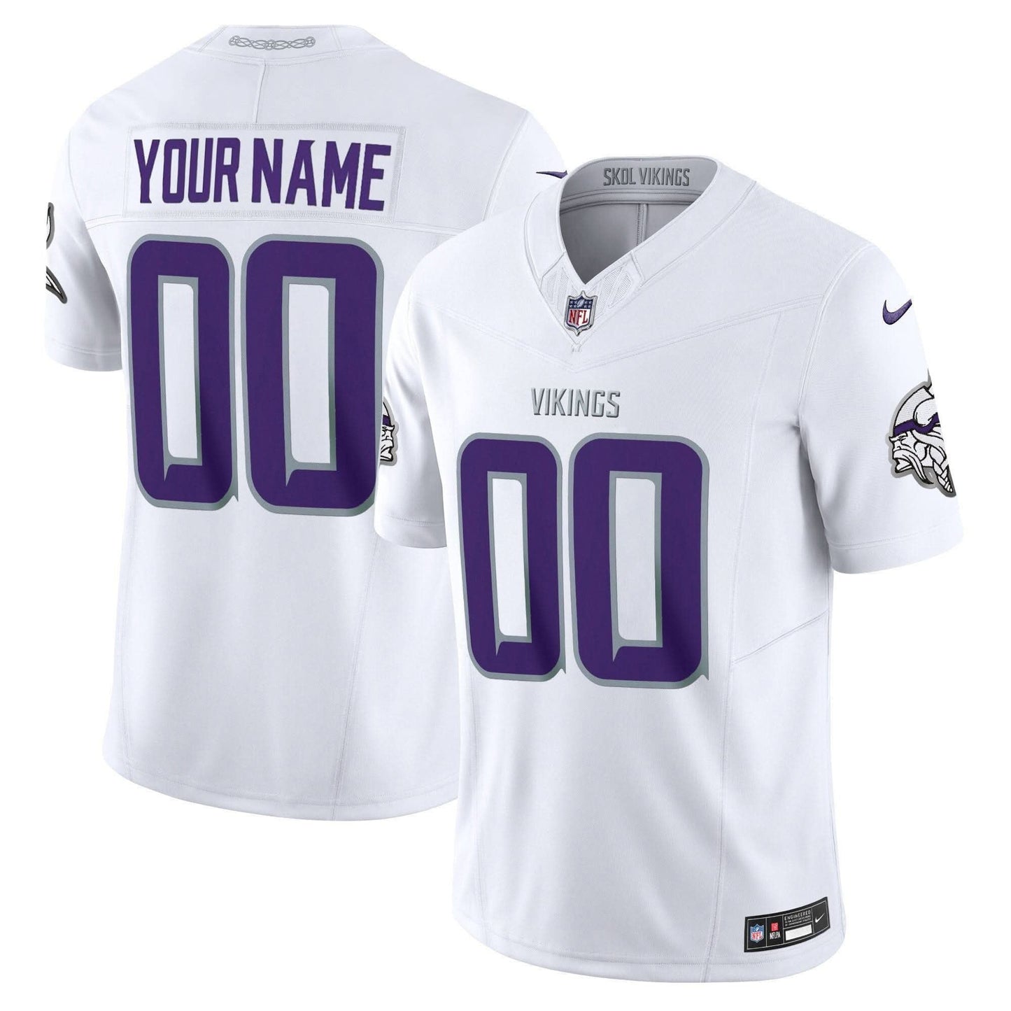 Minnesota Vikings 2024 Winter Warrior Vapor Limited Custom Jersey - All Stitched