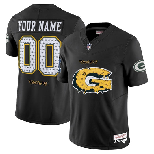 Green Bay Packers 'Cheesehead' x 'Tha Carter VI' Style Vapor Limited Custom Jersey - Stitched