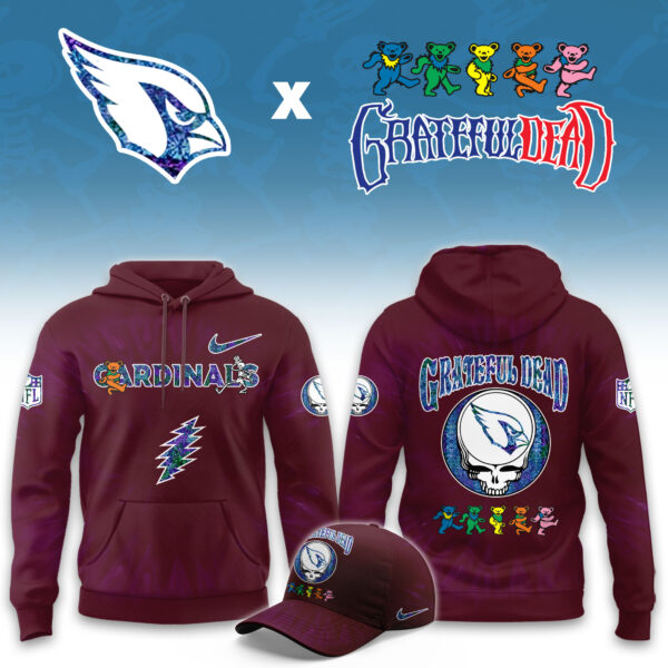 _Arizona Cardinals Grateful Dead Limited Hoodie