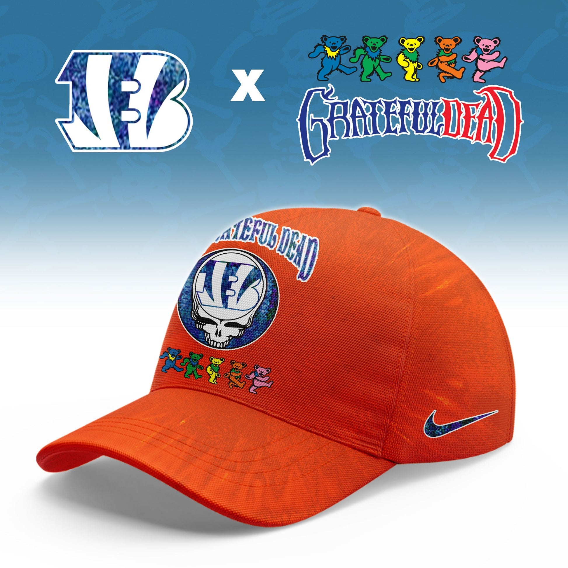 _Cincinnati Bengals  Grateful Dead Limited Hoodie